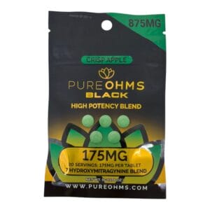 PURE OHMS Black 7-OH Flavored Tablets 175mg x 5ct