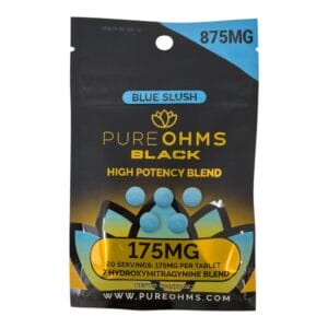 PURE OHMS Black 7-OH Flavored Tablets 175mg x 5ct