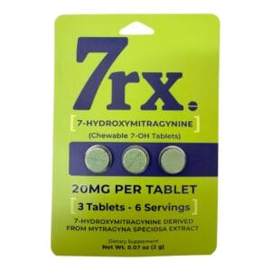 7rx 7-OH Kratom Tablets 20mg x 3ct