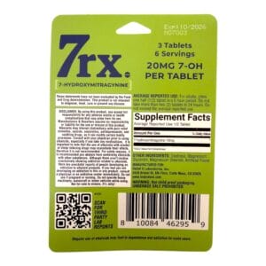 7rx 7-OH Kratom Tablets 20mg x 3ct