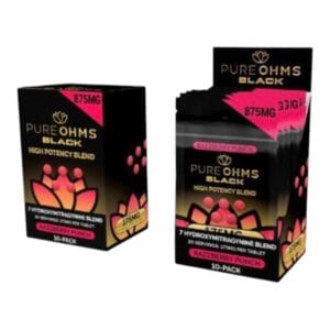 PURE OHMS Black 7-OH Flavored Tablets 175mg x 5ct