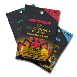 PURE OHMS Black 7-OH Flavored Tablets 175mg x 5ct