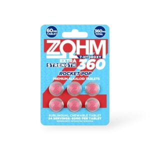 ZOHM 7-OH Extra Strength Rocket Pop Tablets 60mg x 6ct