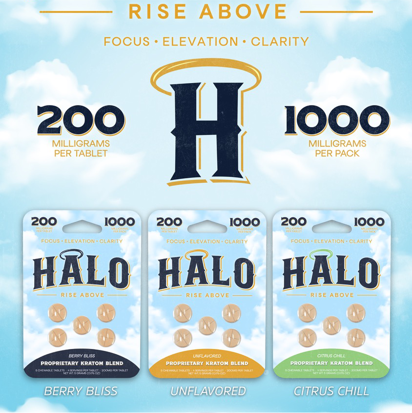 Halo Kratom Blend 1000MG Tablets | Image 1 | Halo Kratom Blend 1000MG Tablets