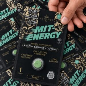 Ketoret - Kratom Caffeine Tablets MIT Energy, 100mg