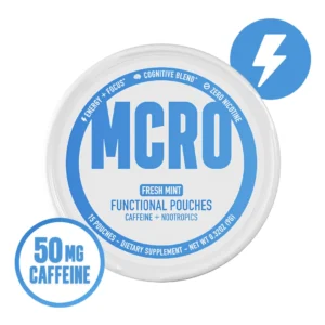 MCRO – Caffeine + Nootropics Pouches, 15ct