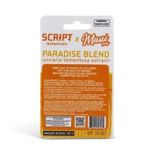 Script Botanicals – Cat’s Claw Extract Flavored Tablets, 100mg x 4ct