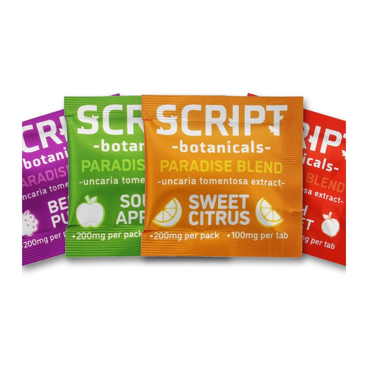 Script Botanicals – Cat’s Claw Extract Flavored Tablets, 100mg x 2ct