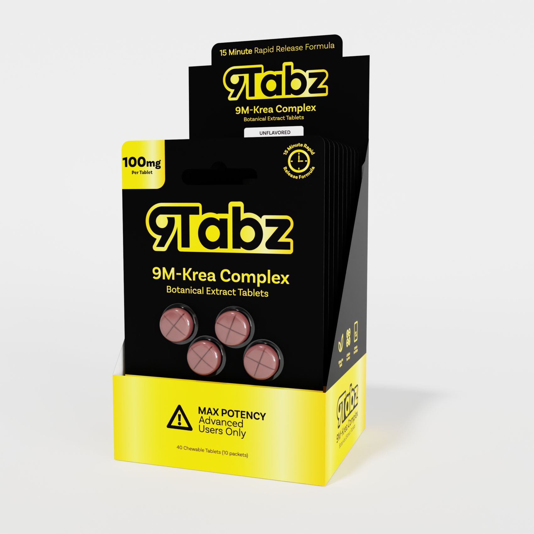 9 Tabz - 9M Area Complex Tablets, 100mg x 4ct | Image 8 | 9 Tabz – 9M Area Complex Tablets, 100mg x 4ct