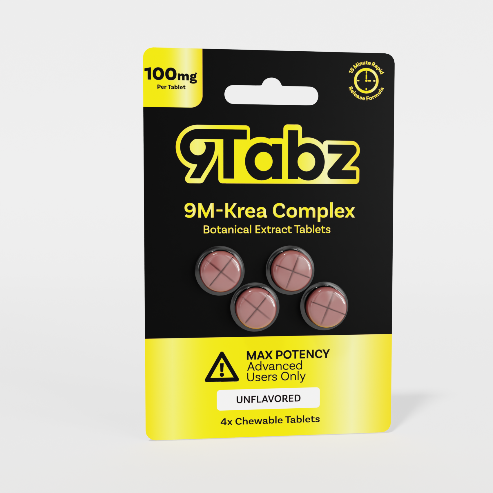 9 Tabz - 9M Area Complex Tablets, 100mg x 4ct | Image 2 | 9 Tabz – 9M Area Complex Tablets, 100mg x 4ct