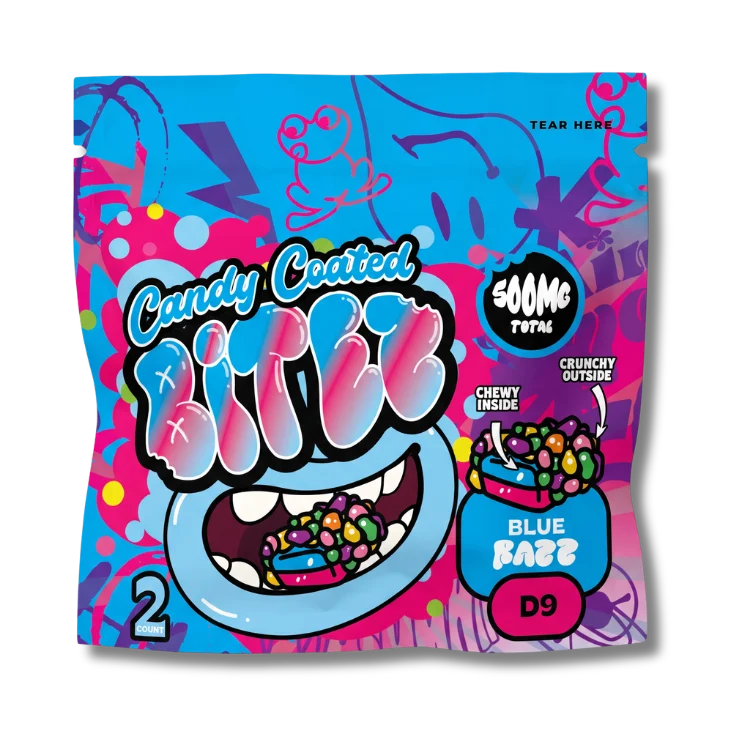 Candy Coated Bitez - Mushroom Delta 9 Gummies, 250mg x 2ct | Image 6 | Candy Coated Bitez – Mushroom Delta 9 Gummies, 250mg x 2ct