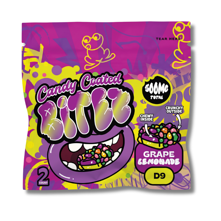 Candy Coated Bitez - Mushroom Delta 9 Gummies, 250mg x 2ct | Image 20 | Candy Coated Bitez – Mushroom Delta 9 Gummies, 250mg x 2ct
