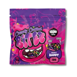 Candy Coated Bitez – Mushroom Delta 9 Gummies, 250mg x 2ct