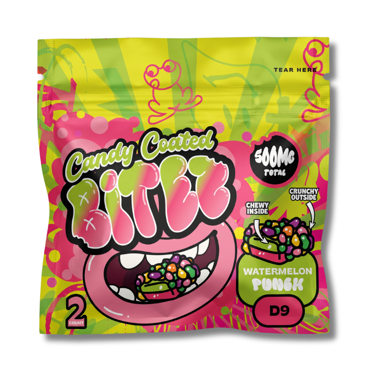 Candy Coated Bitez - Mushroom Delta 9 Gummies, 250mg x 2ct | Image 14 | Candy Coated Bitez – Mushroom Delta 9 Gummies, 250mg x 2ct