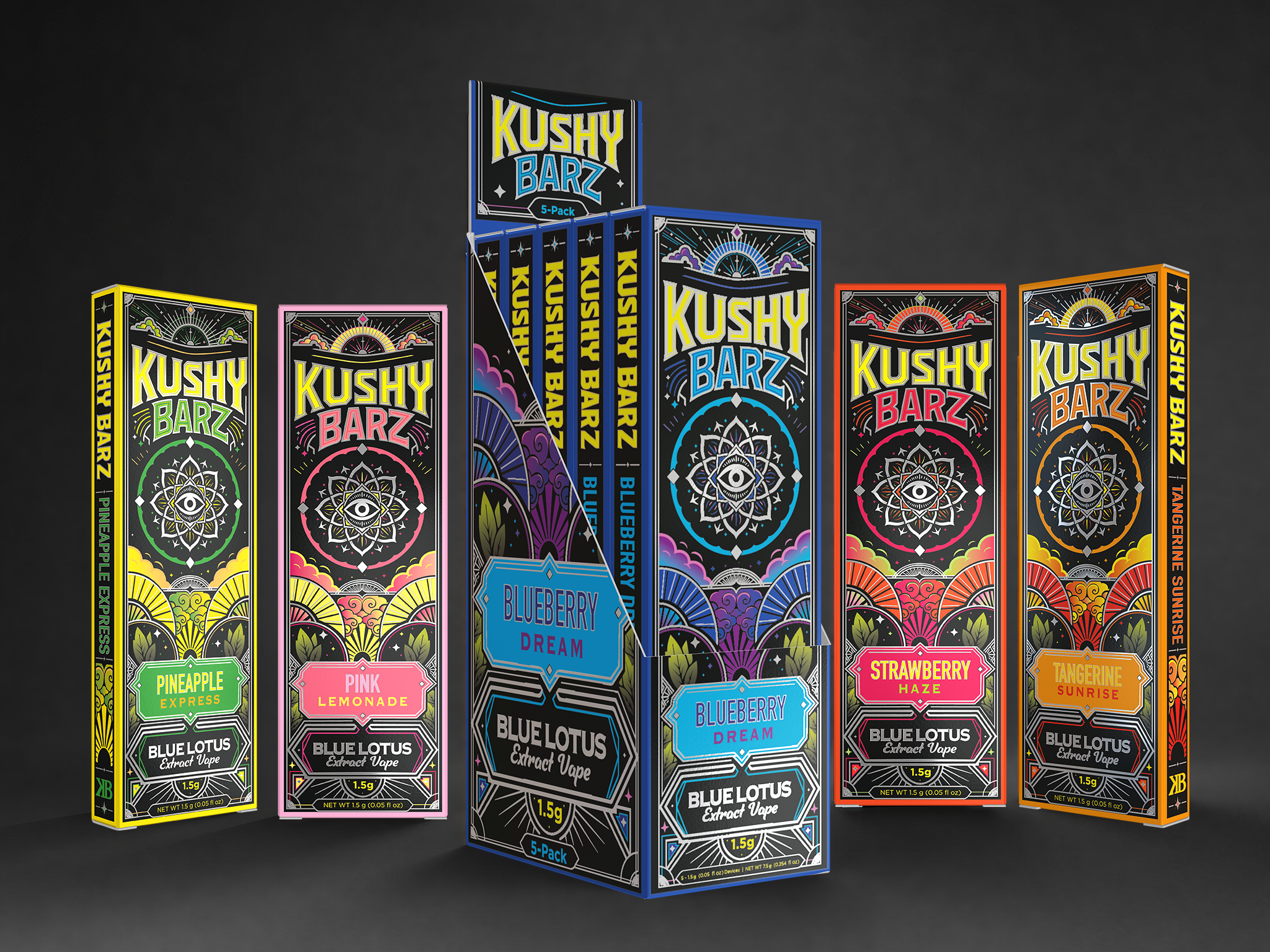 Kushy Barz - Blue Lotus Extract Vape, 1.5 g | Image 1 | Kushy Barz – Blue Lotus Extract Vape, 1.5 g