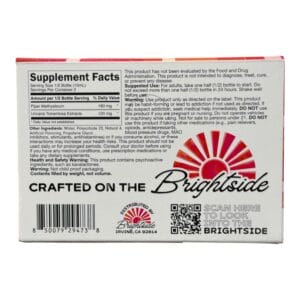 Brightside – Kava Cat’s Claw Strawberry Shot, 30mL