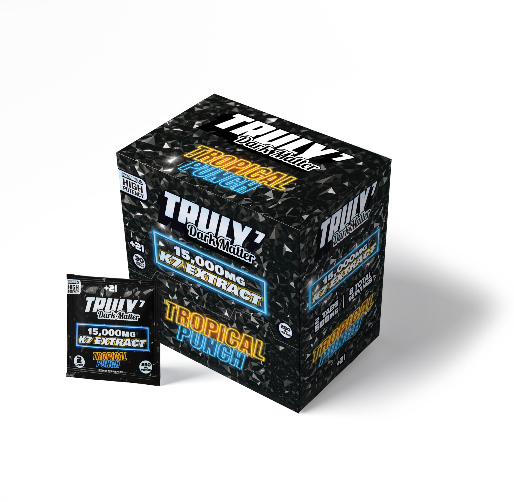 Truly - Dark Matter K7 Extract Tablets, 250mg x 2ct | Image 6 | Truly – Dark Matter K7 Extract Tablets, 250mg x 2ct