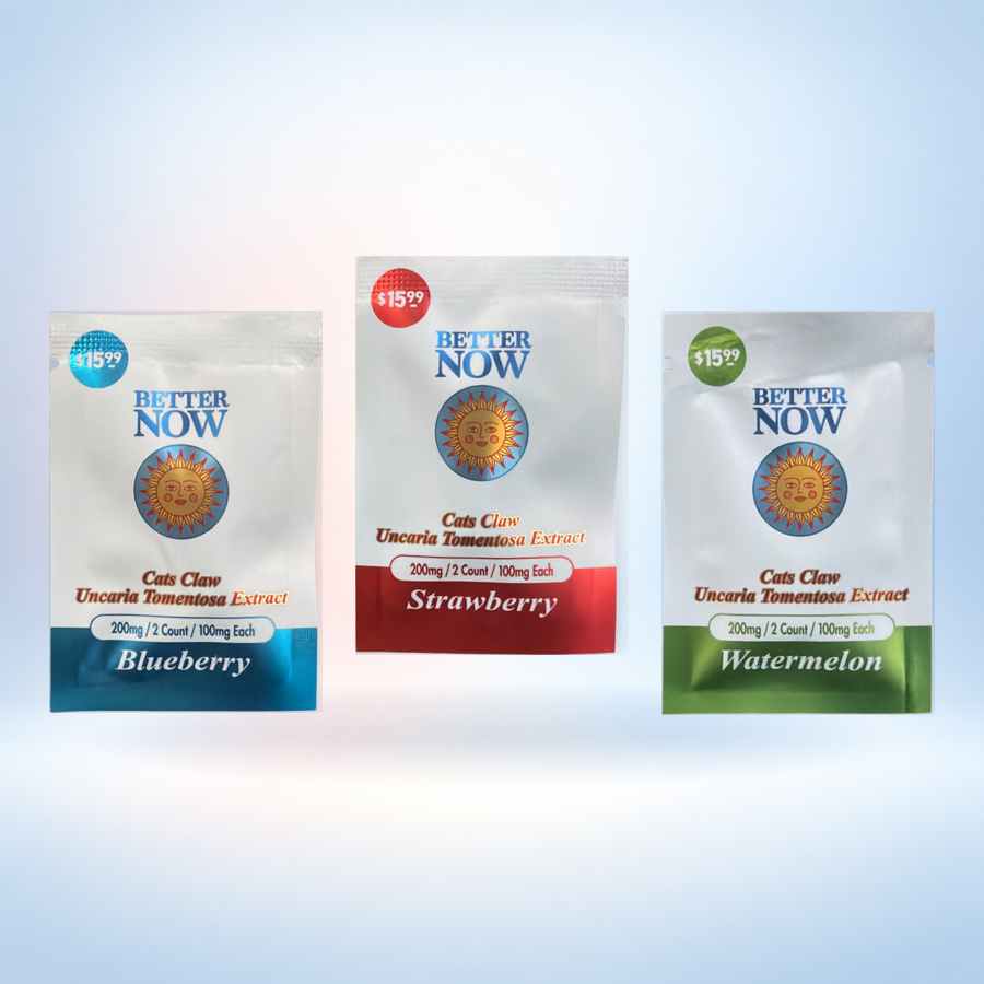 Better now - Flavored Cat's Claw Tablets, 100mg x 2ct | Image 1 | Better now – Flavored Cat’s Claw Tablets, 100mg x 2ct