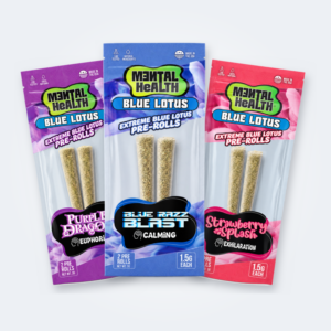 Mental Health - Blue Lotus Pre-rolls, 1.5g x 2ct