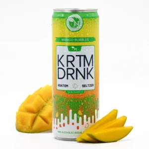 KRTM DRNK Mango Bubbles Kratom Beverage – 130mg, Single Can