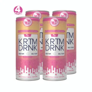 KRTM DRNK Strawberry Lemonade Kratom Beverage – 130mg, Single Can