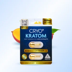CRYO Gold Kratom Extract Capsules – 200mg x 2ct
