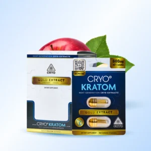 CRYO Gold Kratom Extract Capsules – 200mg x 2ct