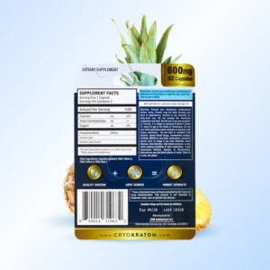 CRYO Gold Kratom Extract Capsules – 200mg x 2ct
