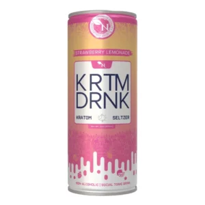 KRTM DRNK Strawberry Lemonade Kratom Beverage – 130mg, Single Can