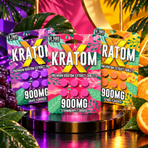 KratomX Premium Kratom Extract Tablets, 150mg x 6ct