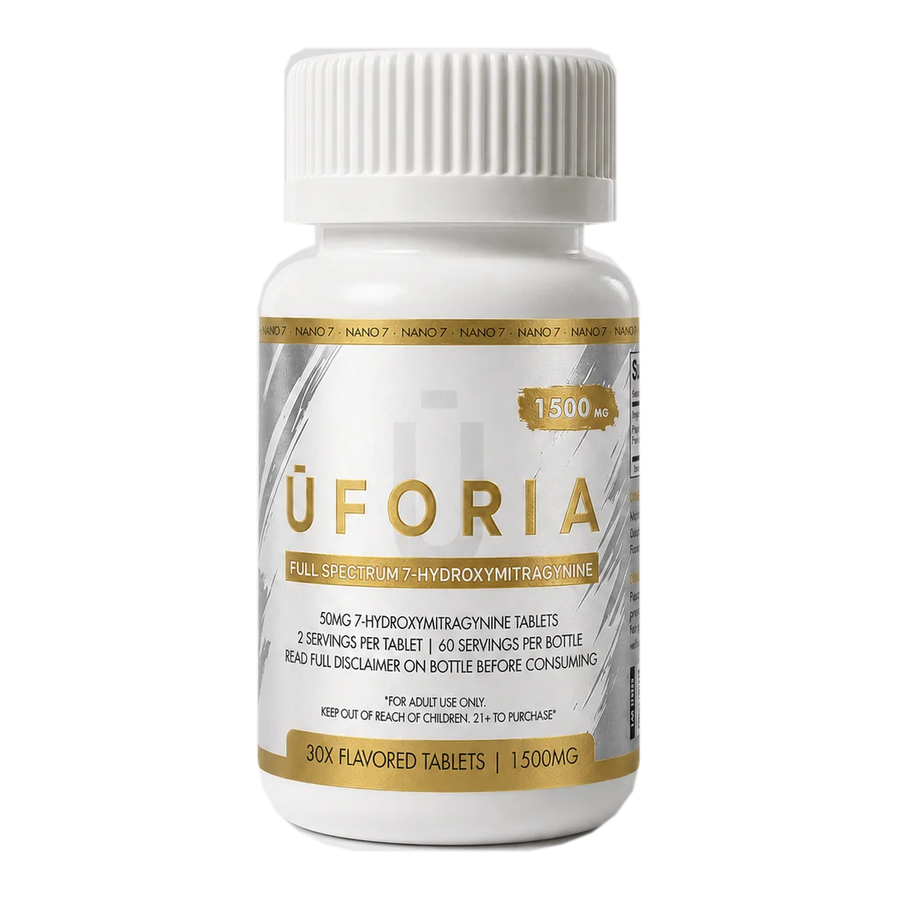 Uforia - Full Spectrum 1500mg 7-OH Tablets, 50mg x 30ct | Image 1 | Uforia – Full Spectrum 1500mg 7-OH Tablets, 50mg x 30ct